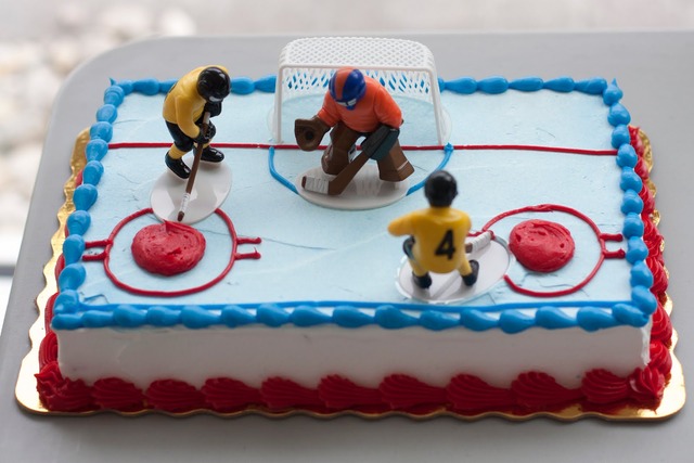 Ice Hockey Cake - Pucks in the Glove - Big Save