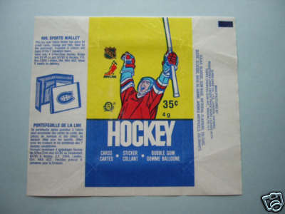 Hockey Card Wrapper 1985 2