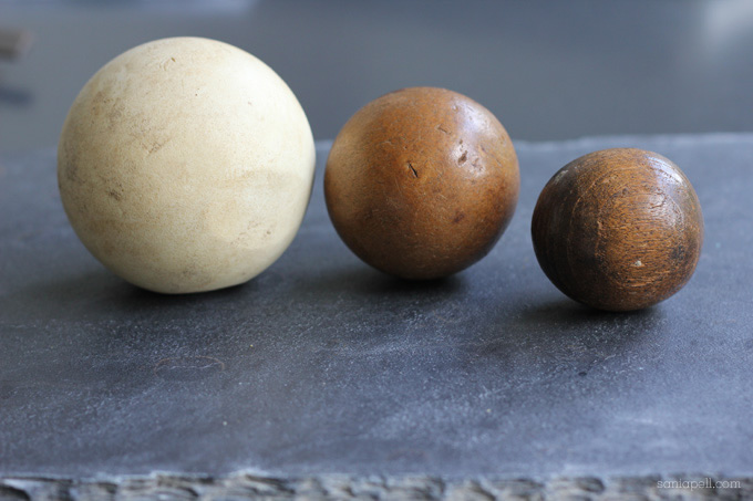 Antique Wood Balls - Polo Ball - Bandy Ball - Field Hockey Ball ...