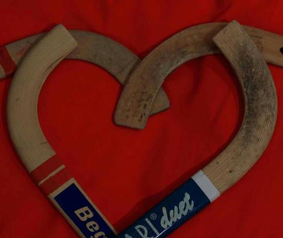 Quad Roller Hockey - Rink Hockey - Valentines Day Heart
