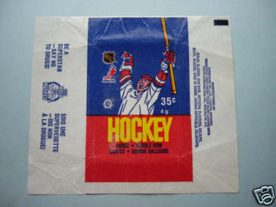 Hockey Card Wrapper 1986 2