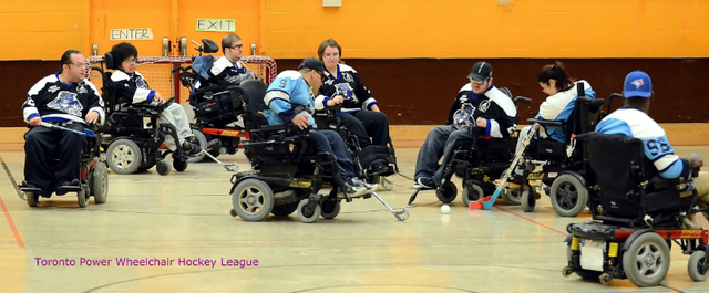 Toronto Power Wheelchair Hockey League - Game Action