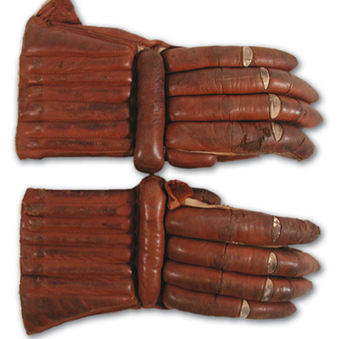 Antique Ice Hockey Gloves - Made in England - circa 1910