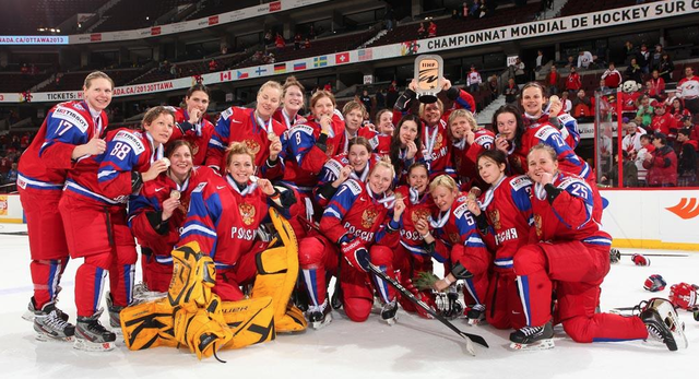 Team Russia - Women's World Ice Hockey Bronze Medal Winners 2013