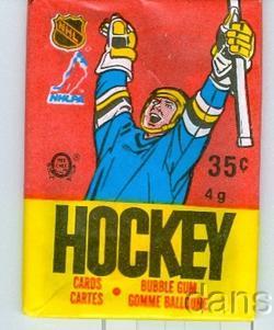 Hockey Card Wrapper 1987