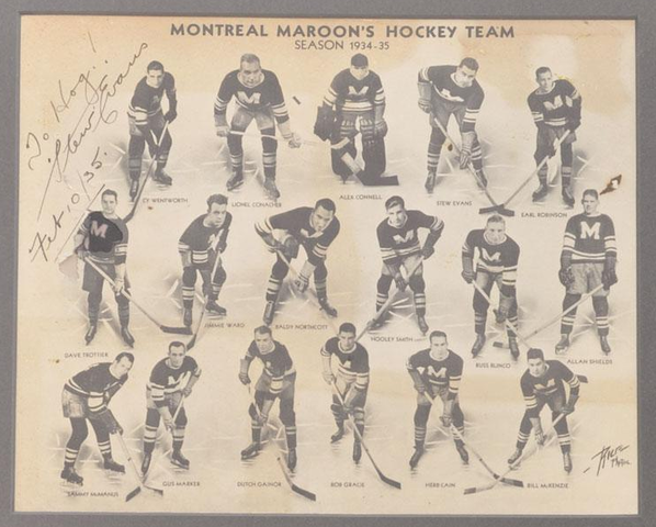 Montreal Maroons - Stanley Cup Champions - 1935