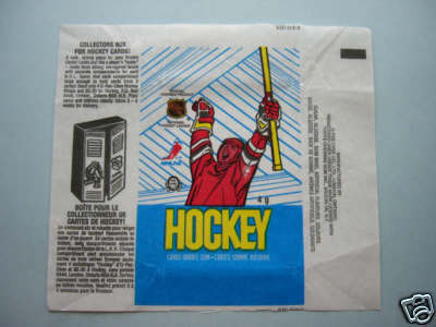 Hockey Card Wrapper 1989