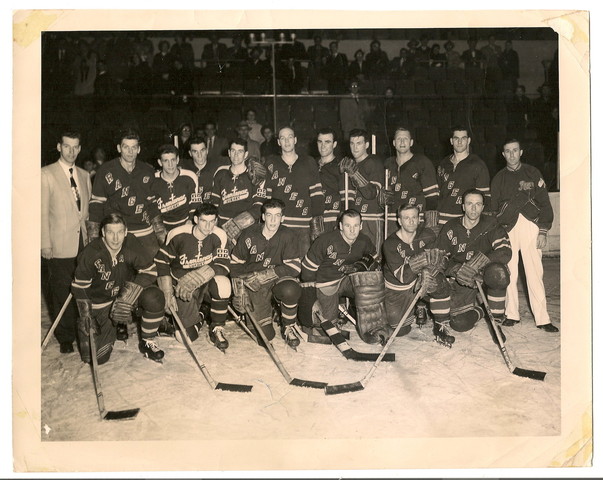 New York Rangers & Quebec Frontenacs Players - 1955