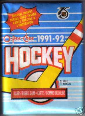 Hockey Card Wrapper 1991