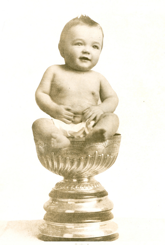 Marcel Stanley Vézina - 1st Baby inside Stanley Cup Bowl - 1916