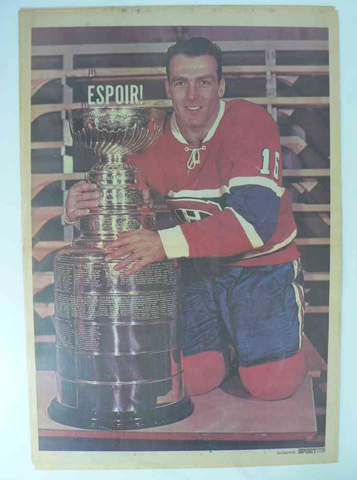 Henri Richard with the Stanley Cup - 1966 Montreal Canadiens