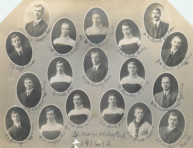 Antique Ice Hockey - St Mary's Hockey Club - 1911-12