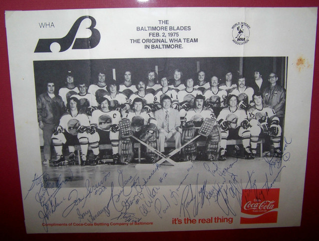 Baltimore Blades - World Hockey Association - WHA - 1975