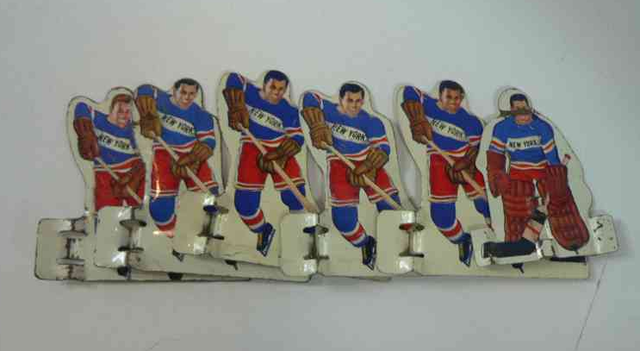 New York Rangers - Table Hockey Players - Early 1960s