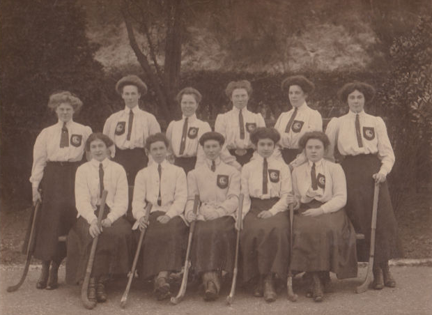 Antique Ladies Field Hockey Team - Early 1900s
