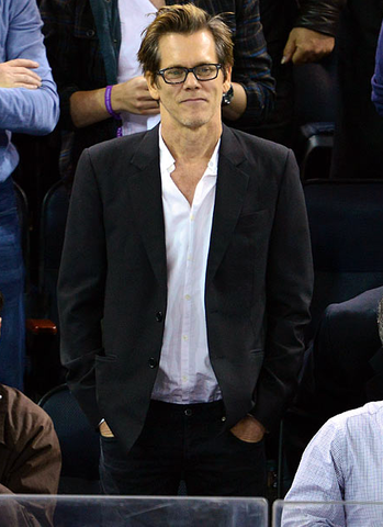 Kevin Bacon at a NY Rangers 2013 NHL Playoffs Game