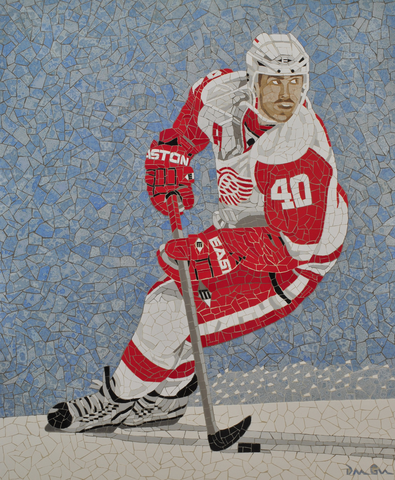 Henrik Zetterberg - Mosaic Tiles Art - Hockey Art