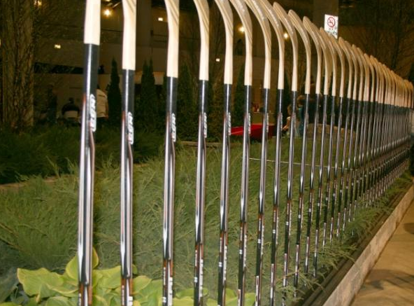 Hockey Stick Fence at Chicago Flower and Garden Show