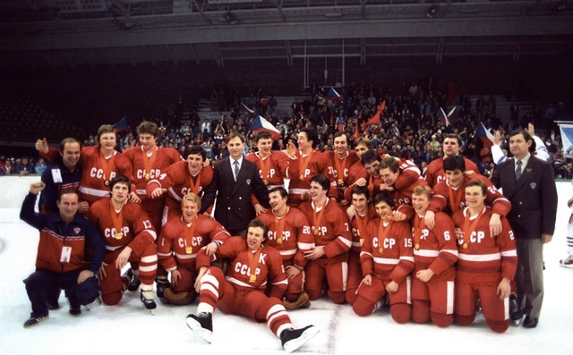 1984 Winter Olympics Hockey Champions - USSR / Soviet Union Team