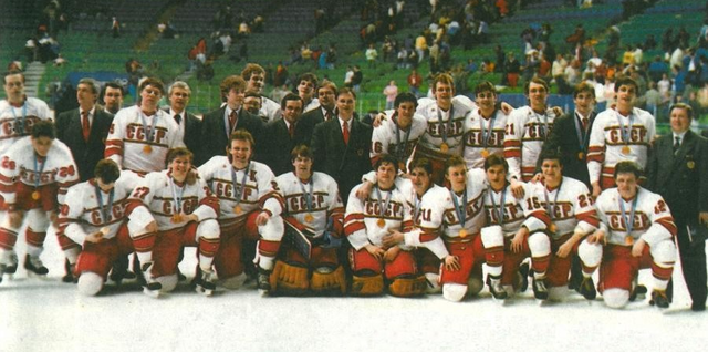 1988 Winter Olympics Hockey Champions - USSR / Soviet Union Team