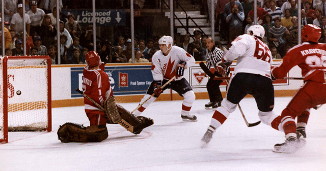 Mario Lemieux Scores 1987 Canada Cup Series Winning Goal