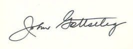 Johnny Gottselig Autograph