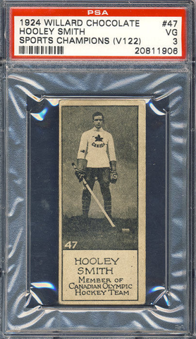 Hooley Smith - Willard's Chocolate Hockey Card #47 - 1924