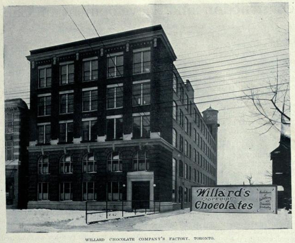 Willard's Chocolate Factory - 453 Wellington West - Toronto 1919