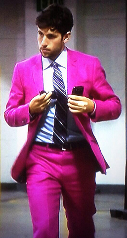 Jason Demers in Pink Suit / Fuchsia Suit - Hockey Fights Cancer 