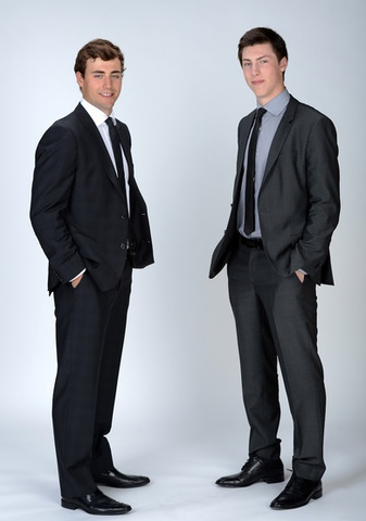 Jordan Eberle & Ryan Nugent-Hopkins Wearings Suits