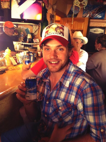 Bobby Ryan, an American, likes to drink Canadian Kokanee Beer