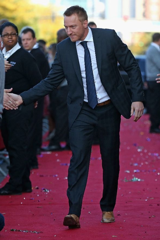 Marian Hossa looking Sharp in a Suit - Red Carpet Event - 2013