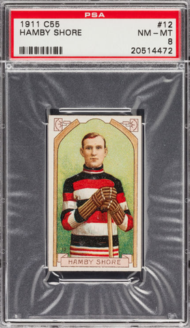 Hamby Shore - C55 Hockey Card - #12 - 1911 - PSA 8