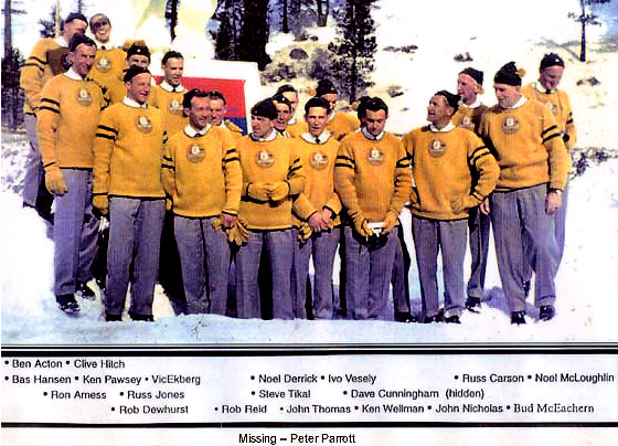  Australian Olympic Ice Hockey Team 1960 - Squaw Valley, USA