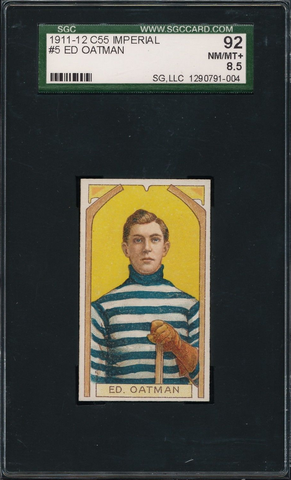 Ed Oatman Hockey Card #5 - C55 Imperial Tobacco - 1911