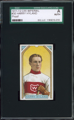 Harry Hyland Hockey Card #30 - Proof - Imperial Tobacco - 1911
