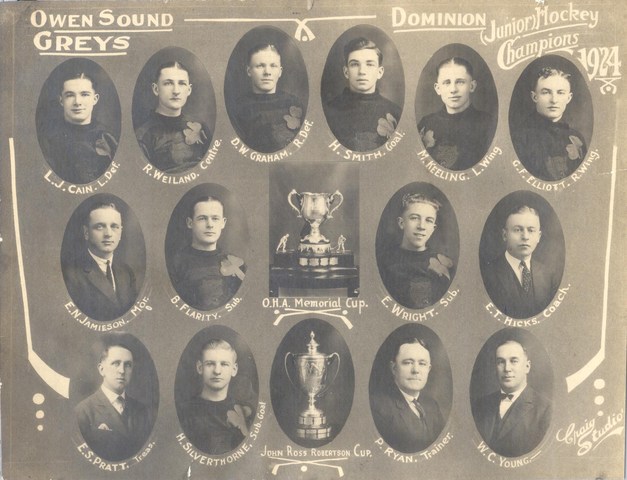 Owen Sound Greys - Memorial Cup Champions - 1924  