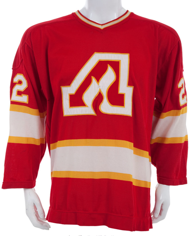 Atlanta Flames Jersey worn by Noel Picard - 1972-73 Season
