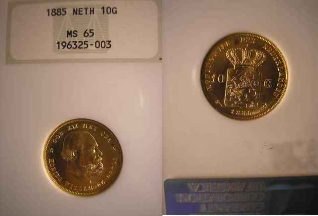 Coin 1885 Gold Holland