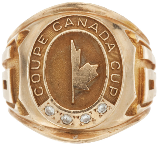 Canada Cup Championship Ring from 1981 - Given to Clark Gillies