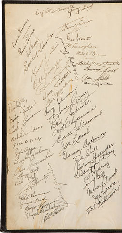 National Hockey League Autographs - circa 1935 - Hall of Famers