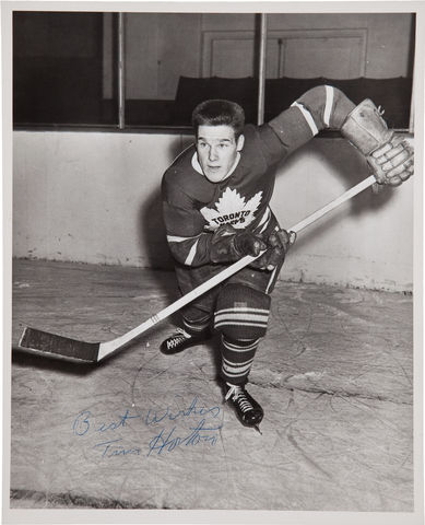 Tim Horton - Toronto Maple Leafs - 1952 - Tim Horton Autograph