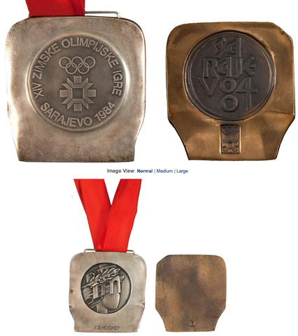Sarajevo Winter Olympics Silver Medal - Czechoslovakia Team 1984