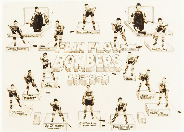 Flin Flon Bombers - Team Photo  - 1938-39 Season