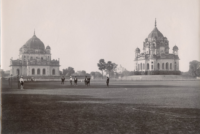 Field Hockey History - Playing Hockey at Lucknow Tombs - 1890s