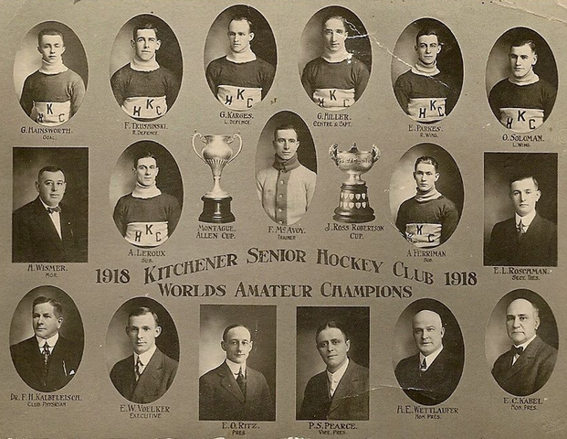 Kitchener Greenshirts - Allan Cup Champions - 1918