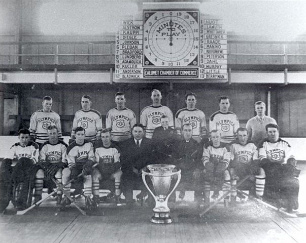 Calumet Laurium Olympics - MacNaughton Cup Champions - 1938