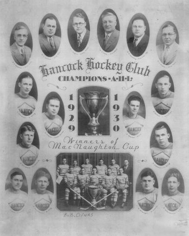 Hancock Hockey Club - MacNaughton Cup Champions - 1930