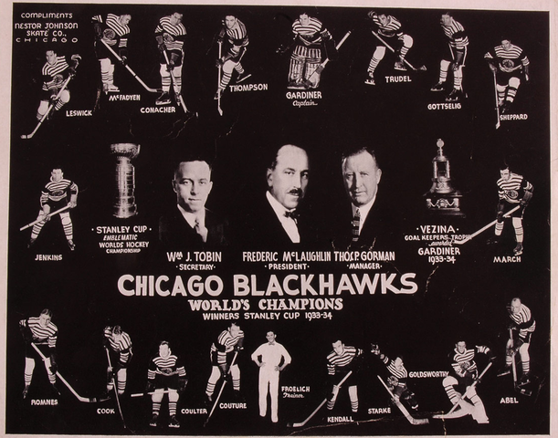 Chicago BlackHawks - Stanley Cup Champions 1934