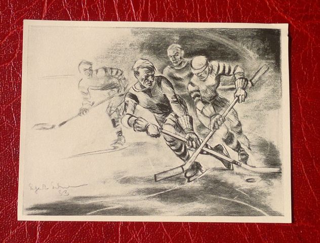 Antique German Ice Hockey Card 1933